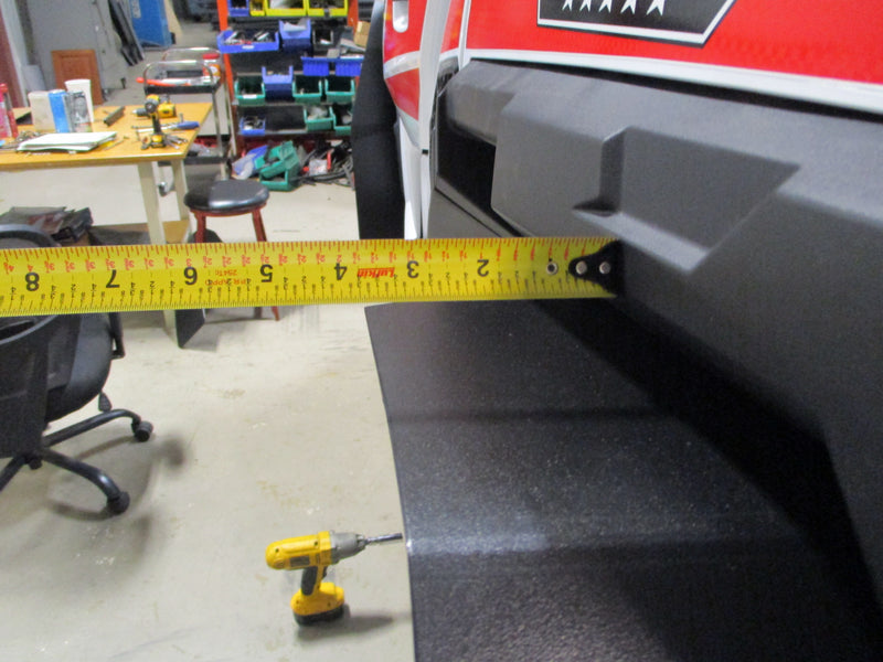 Trail Armor mud flap fender extension fitment measurement on Polaris General