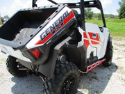 Trail Armor mud flap fender extension installed on Polaris General rear