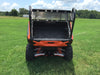 Trail Armor rear rack direct rear view outdoor orange Polaris General 1000