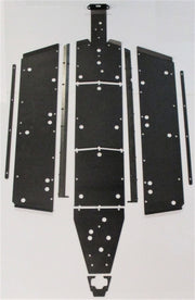 Trail Armor full skid plate kit for Polaris General 4 1000 panels spread