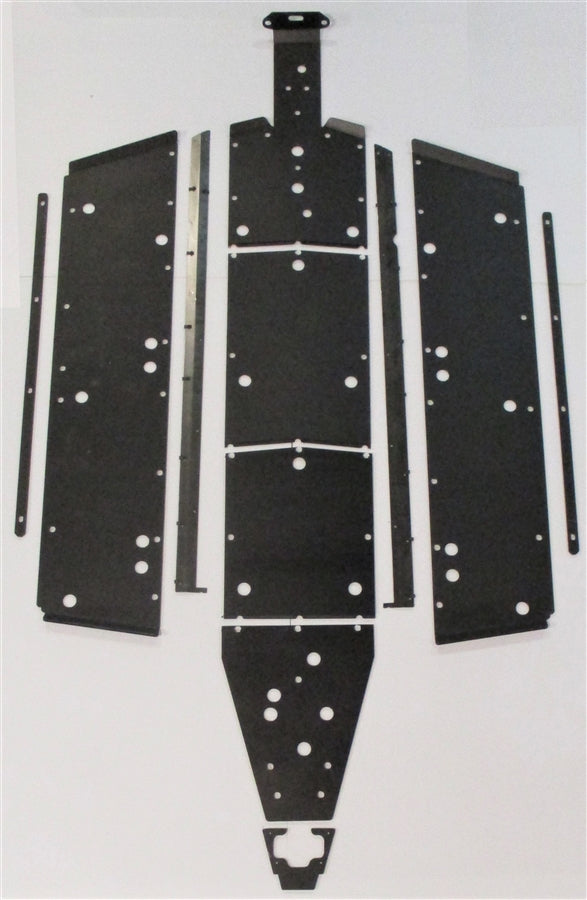 Trail Armor full skid plate kit for Polaris General 4 1000 panels spread