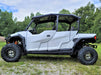 Trail Armor full skid plate side profile on white Polaris General 4 outdoor