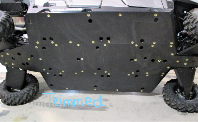 Trail Armor full skid plate trimmed edition installed on Polaris General 4