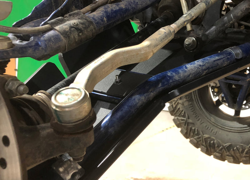 Trail Armor iMpact A-Arm Guard installed black on Polaris General XP 1000 frame