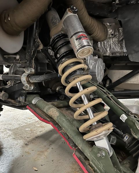 Trail Armor iMpact A-Arm Guard olive green installed on Polaris General XP