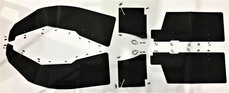 Trail Armor mud flap fender extensions kit for Polaris General XP 1000
