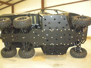 Trail Armor full skid plate installed underneath a Polaris Ranger 800 6x6 UTV