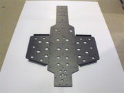 Trail Armor full skid plate for a Polaris Ranger 800 6x6 shown unassembled