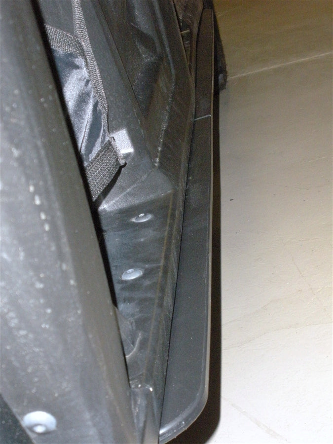 Trail Armor integrated side slider panel installed on a Polaris Ranger 800 Crew UTV