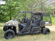 Trail Armor Polaris Ranger large rear storage rack on camo Ranger Crew, outdoor field view