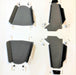 Trail Armor A-arm guards for a Polaris Ranger XP 1000 shown unassembled with hardware
