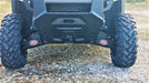 Trail Armor A-arm guards with logo installed on the front of a Polaris Ranger XP 1000