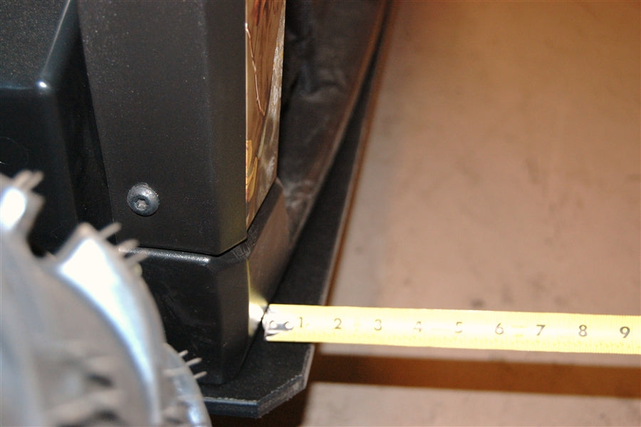 Trail Armor skid plate clearance measured on a Polaris Ranger XP 900 1000 Crew UTV