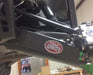 Trail Armor A-arm CV boot guard with logo installed on a Polaris Ranger XP suspension