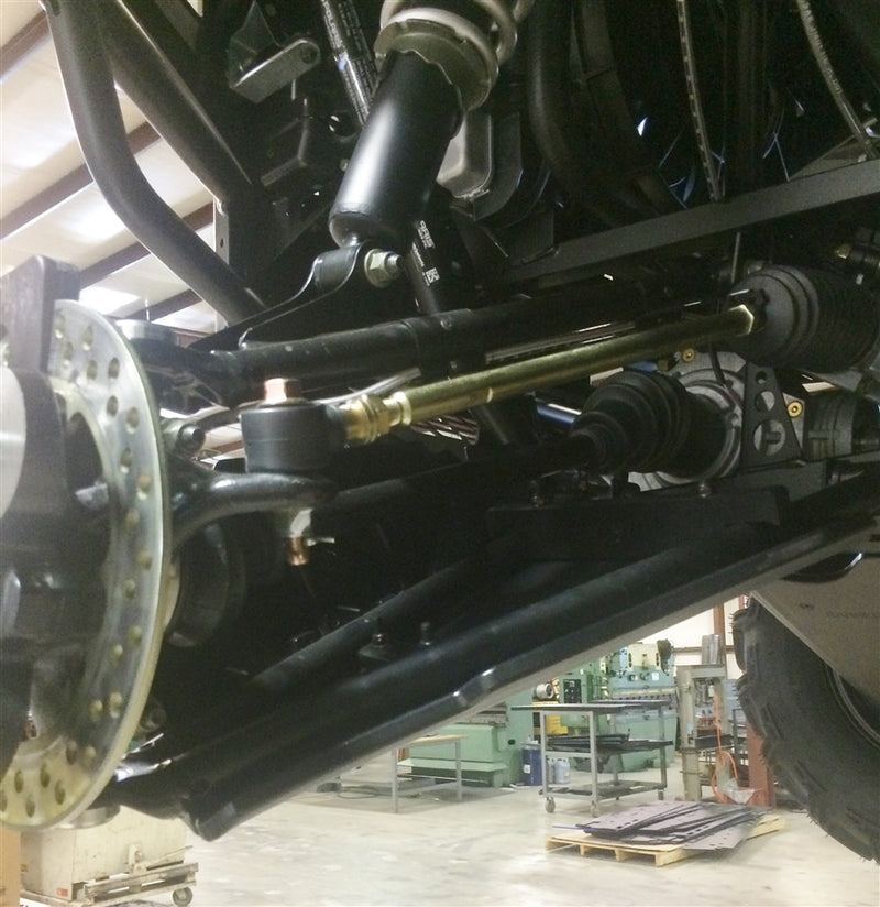 Polaris Ranger XP front CV axle and boot exposed before installing Trail Armor guards