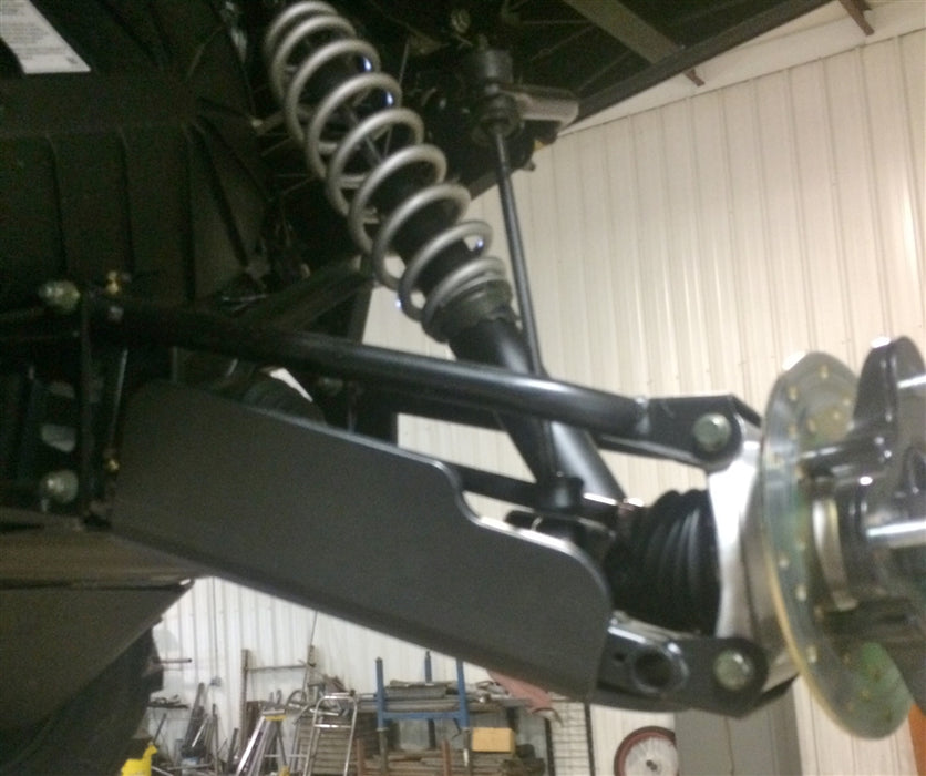 Trail Armor A-arm CV boot guard installed on the rear suspension of a Polaris Ranger XP