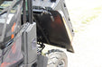 Trail Armor underbed mud shield panel installed under a Polaris Ranger XP near the rear wheel