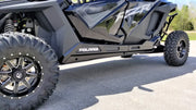 Trail Armor skid plate on black Polaris RZR Pro R 4, full side profile