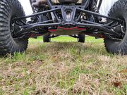 Underside view of Trail Armor rear skid plate on Polaris RZR Pro R 4