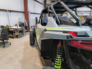 Trail Armor mud flap fender extension on Polaris RZR Pro XP Dynamix, rear view