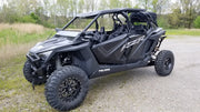Trail Armor skid plate installed on black Polaris RZR XP Pro 4 side-by-side