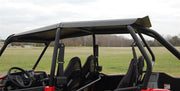 Trail Armor hard top roof installed on Polaris RZR XP 4 1000, view toward rear cargo bed