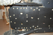 Trail Armor full skids close-up on Polaris RZR 4 XP 900 undercarriage near front wheel