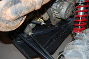 Trail Armor full skids close-up near rear shock mount on Polaris RZR 4 XP 900