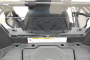 Trail Armor dust shield mounting bracket on a Polaris Sportsman ACE close up view