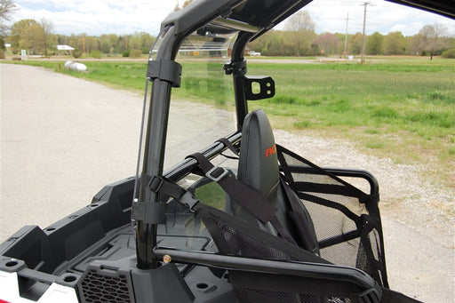 Trail Armor rear dust shield on a Polaris Sportsman ACE 325 570 viewed from the side