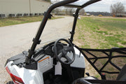 Trail Armor CoolFlo windshield installed on Polaris Sportsman ACE UTV with fast clamps