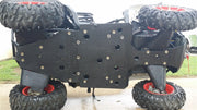 Trail Armor full skid plate protecting the underside of a Polaris Sportsman ACE UTV