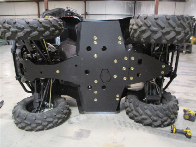 Trail Armor full skid plate installed on a Polaris Sportsman Scrambler 850 XP1000 ATV
