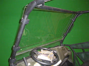 Trail Armor Ranger CoolFlo Windshield installed, front angle view showing Fast Clamp mounts