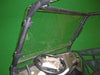 Trail Armor Ranger CoolFlo Windshield installed, front angle view showing Fast Clamp mounts