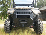 Trail Armor Ranger XP 1000 A-Arm guard installed, front vehicle view with visible logo badges