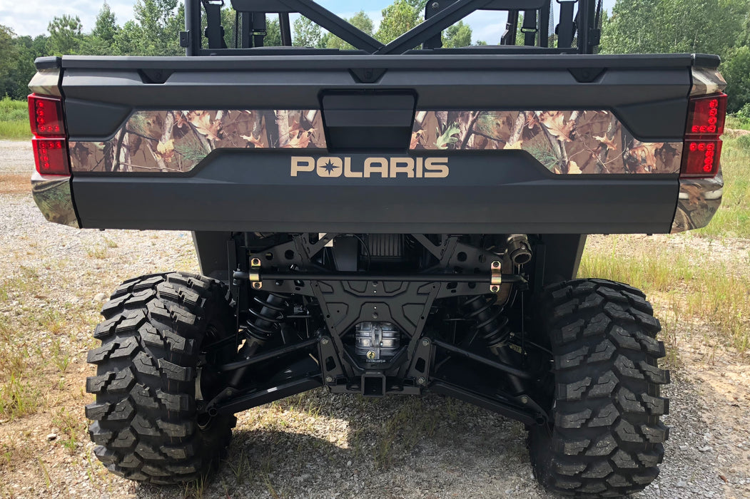 Trail Armor Ranger XP 1000 A-Arm guard installed, rear exterior vehicle view