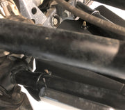 Trail Armor Ranger XP 1000 factory arched A-Arm guard closeup, mounting hardware detail