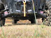 Trail Armor Ranger XP 1000 factory arched A-Arm guard front underside view, dual logo badges