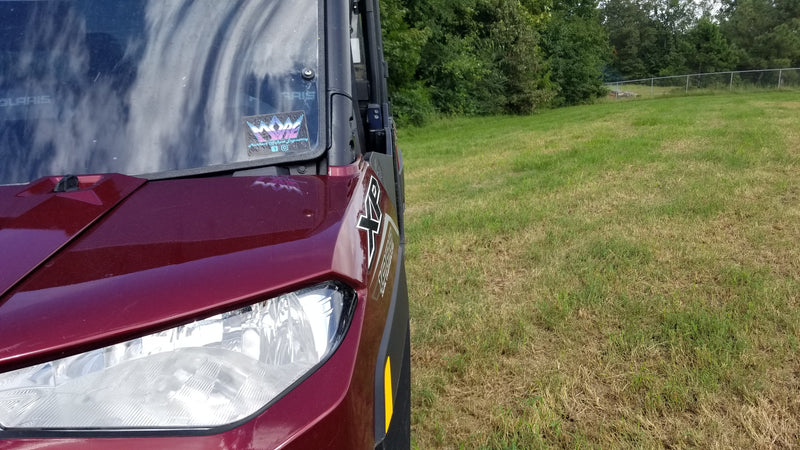Trail Armor Ranger XP 1000 half door edge, hood and headlight closeup