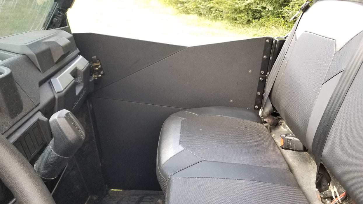 Trail Armor Ranger XP 1000 half door interior view showing latch and hinge
