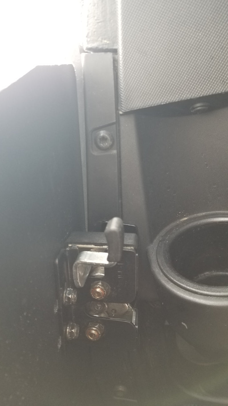 Trail Armor Ranger XP 1000 half door rotary latch mechanism closeup