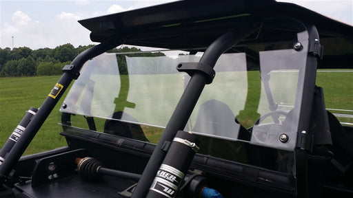 Trail Armor hard rear window installed on Polaris RZR 4 XP 1000 and XP Turbo roll cage