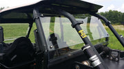 Trail Armor hard rear window side angle view on Polaris RZR 4 XP roll cage